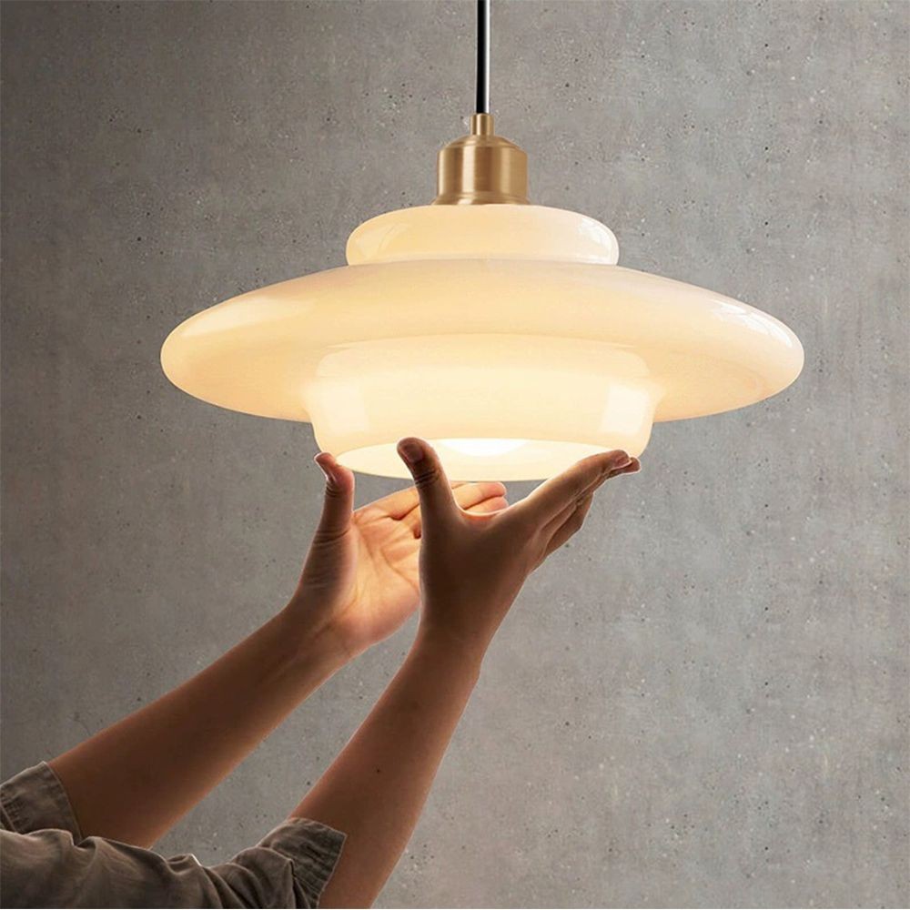 Art Deco Glazen Hanglamp - Elegante Sculpturale Hanglamp Voor Eetkamer en Keuken HL190