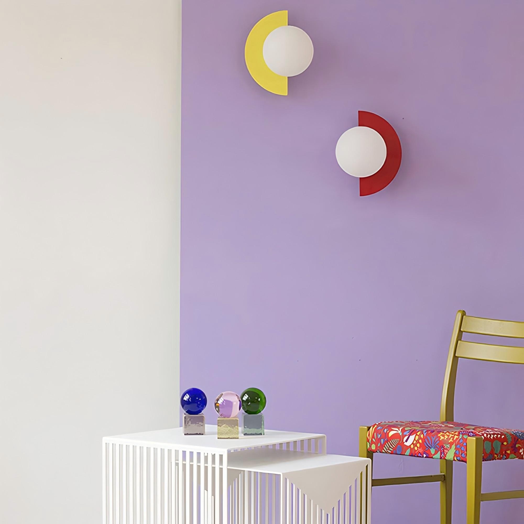 Macaron Kleurrijke Orb Wandlamp HL305