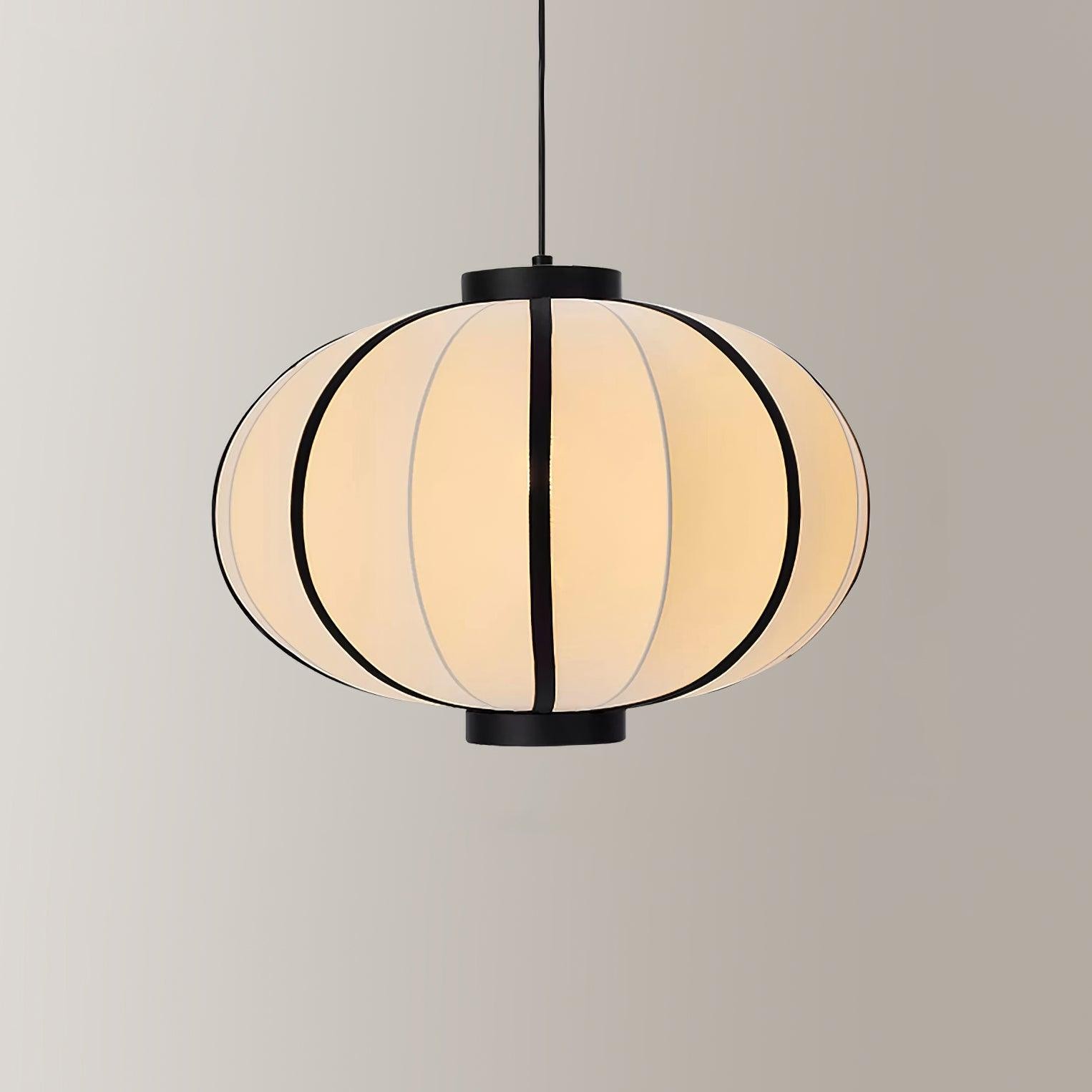 Minimalistische zwart-witte lantaarn hanglamp HL816