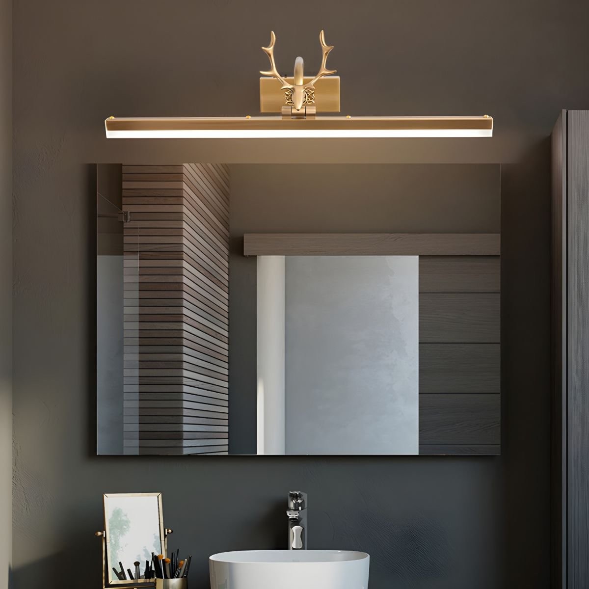 Metalen gewei lineaire design wandlamp HL341
