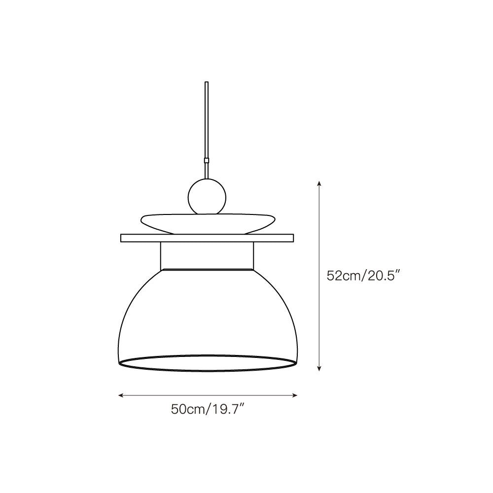 Eirene glazen hanglamp HL3255