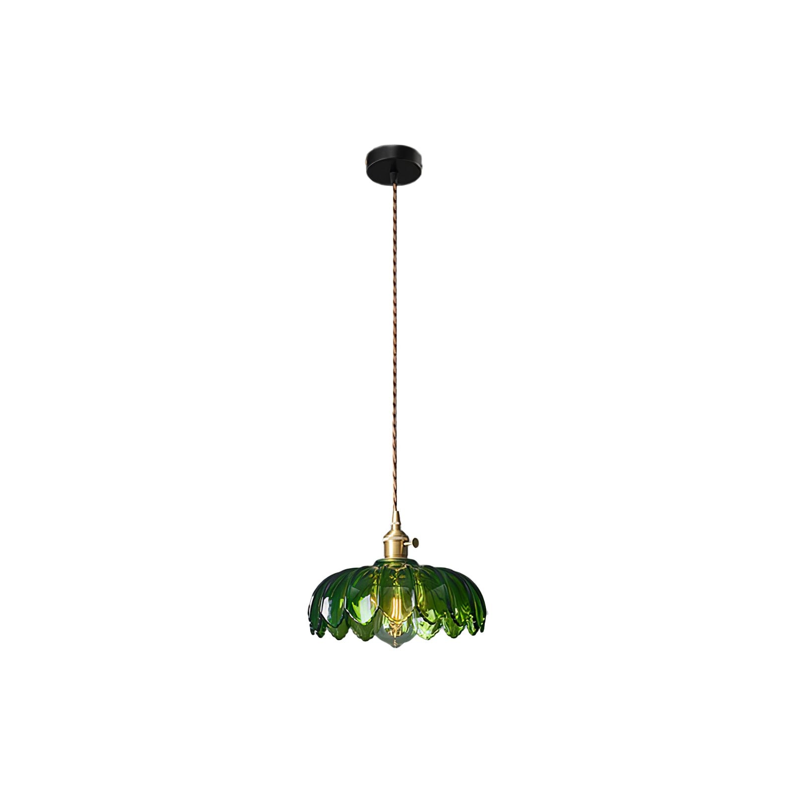 Retro Petal Groene Hanglamp HL600