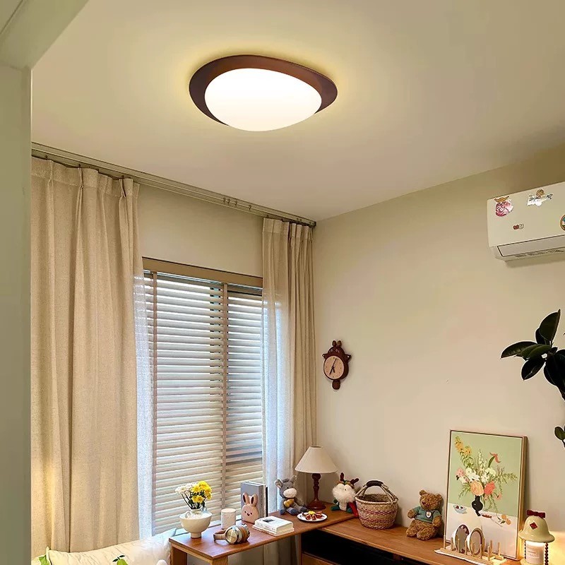 Pebble Walnoot Plafondlamp HL626
