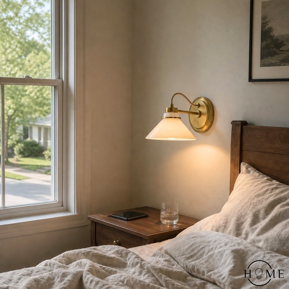Aurenza Sconce – Landelijke wandlamp met metalen accenten voor gezellige ruimtes HL1648