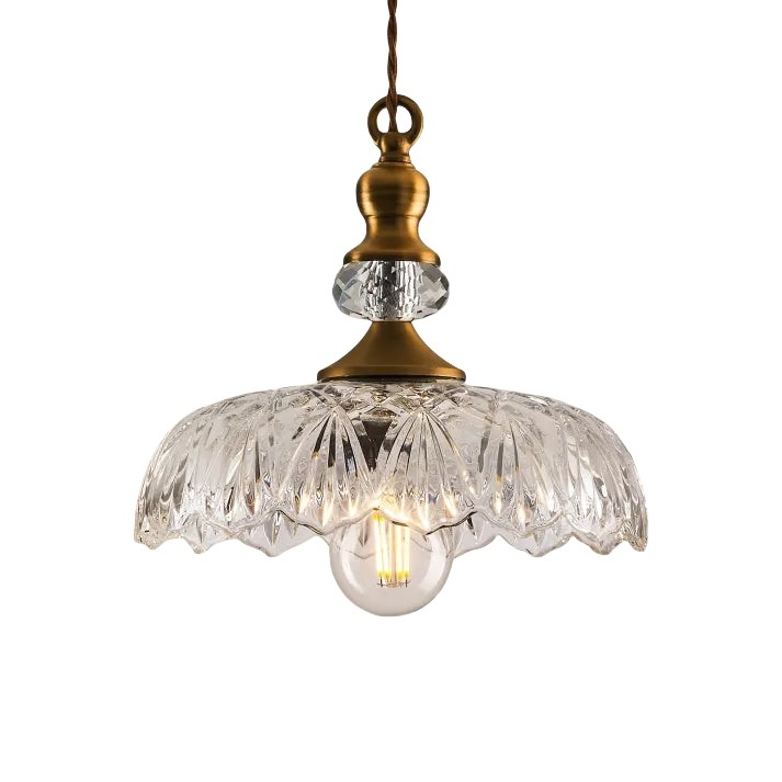 Mid-Century Mini Keukeneiland Glazen Hanglamp HL965