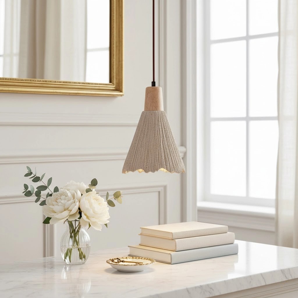 Solaraeon geplooide hanglamp, moderne industriële hanglamp voor eet- en woonkamers HL2471