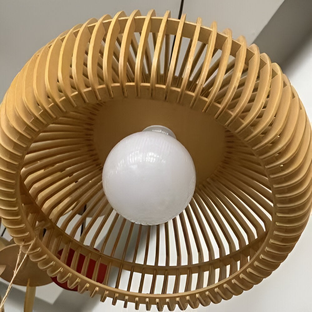 De houten betovering van Kyoto Japandi hanglamp HL1285