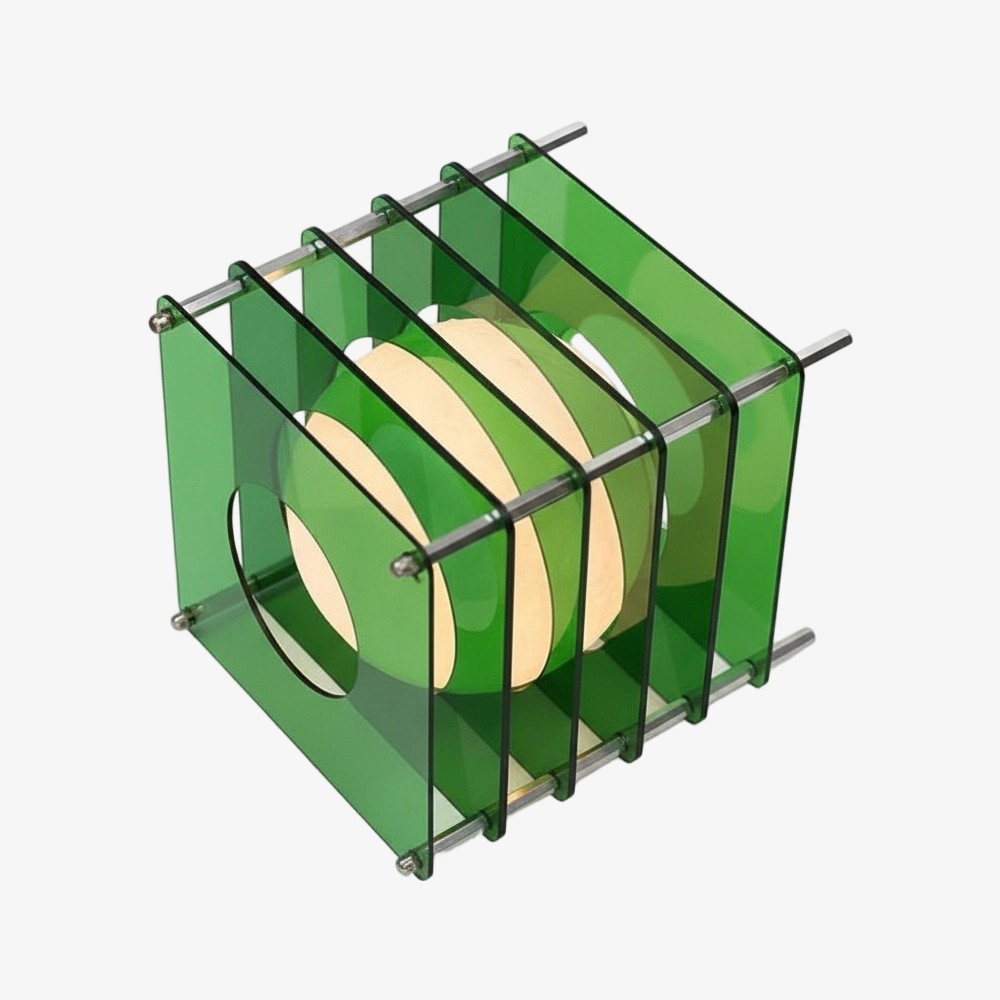 Maanvormige geometrische kubus tafellamp - Sfeervolle lichtbol HL1831