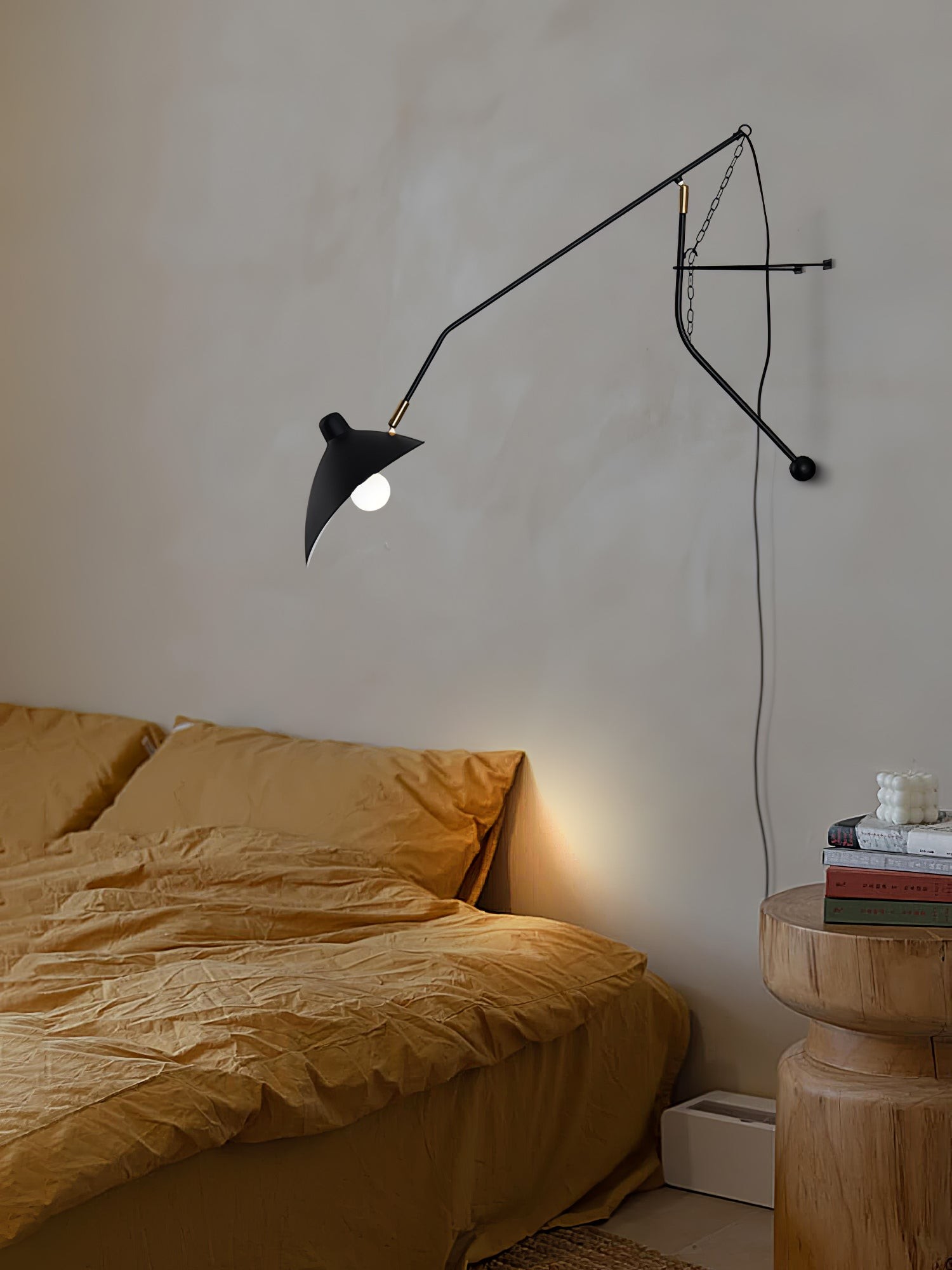 Moderne eendenbek-design Mantis Arm Wandlamp HL1112