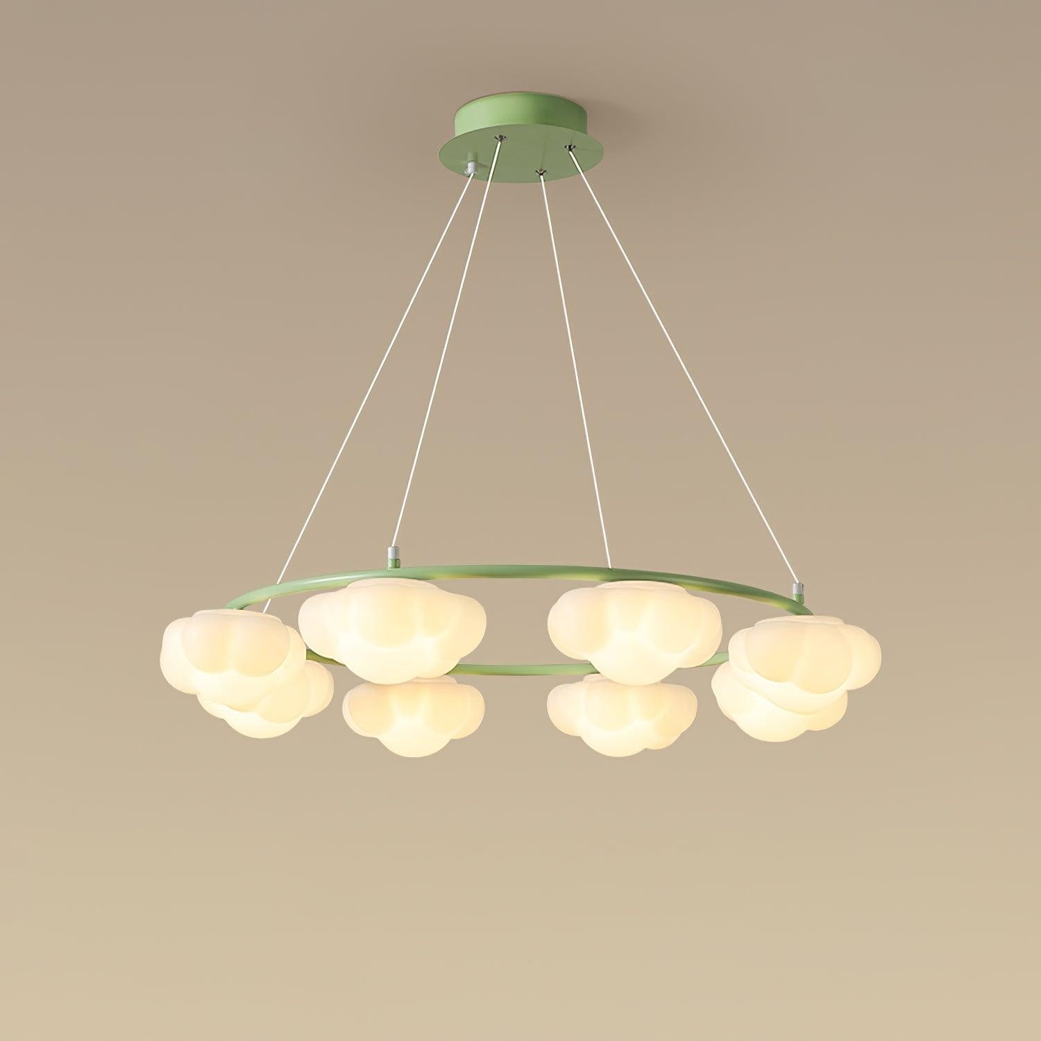 Crèmekleurige stijl creatieve persoonlijkheid wolken kroonluchter HL893