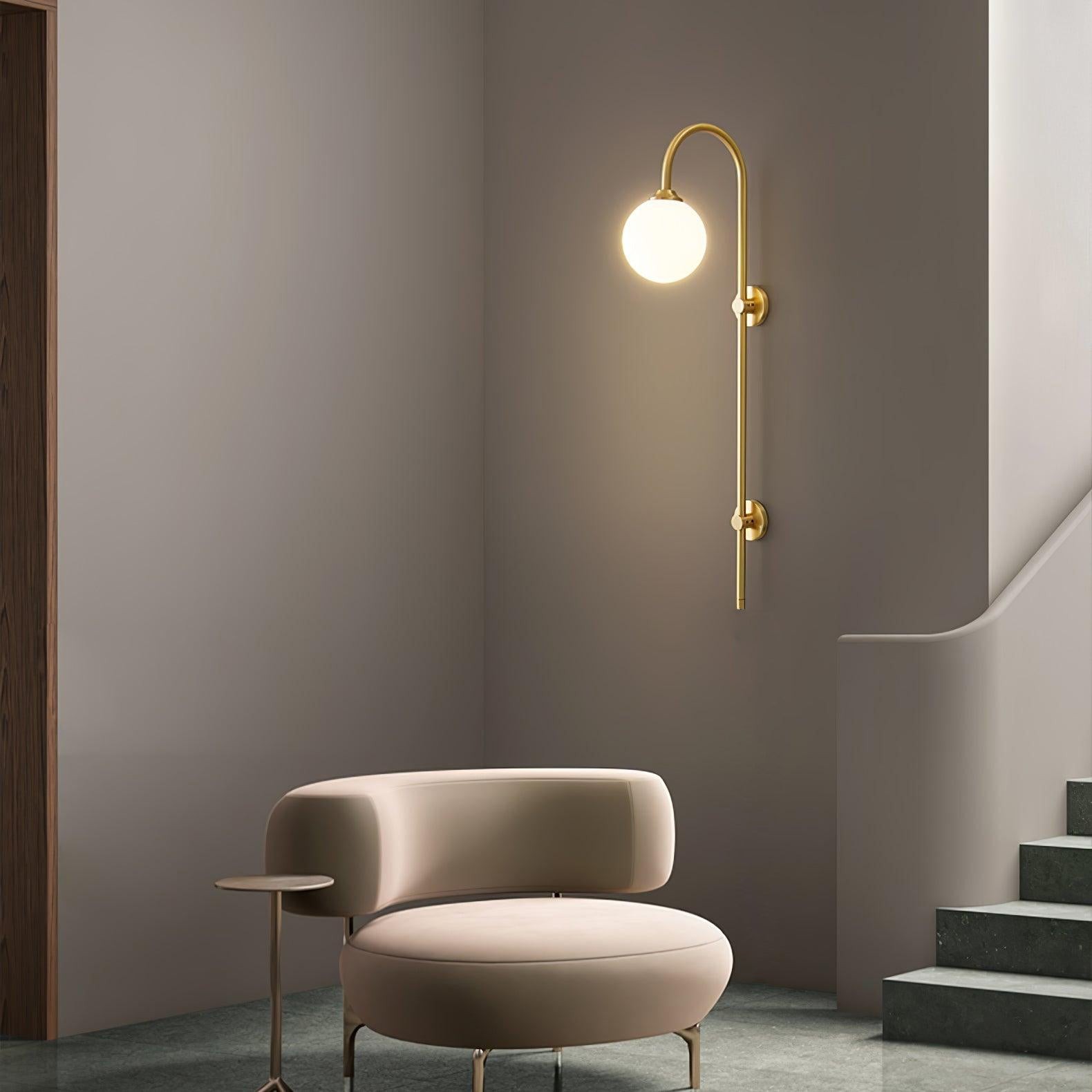 Globe Messing Wandlamp HL534