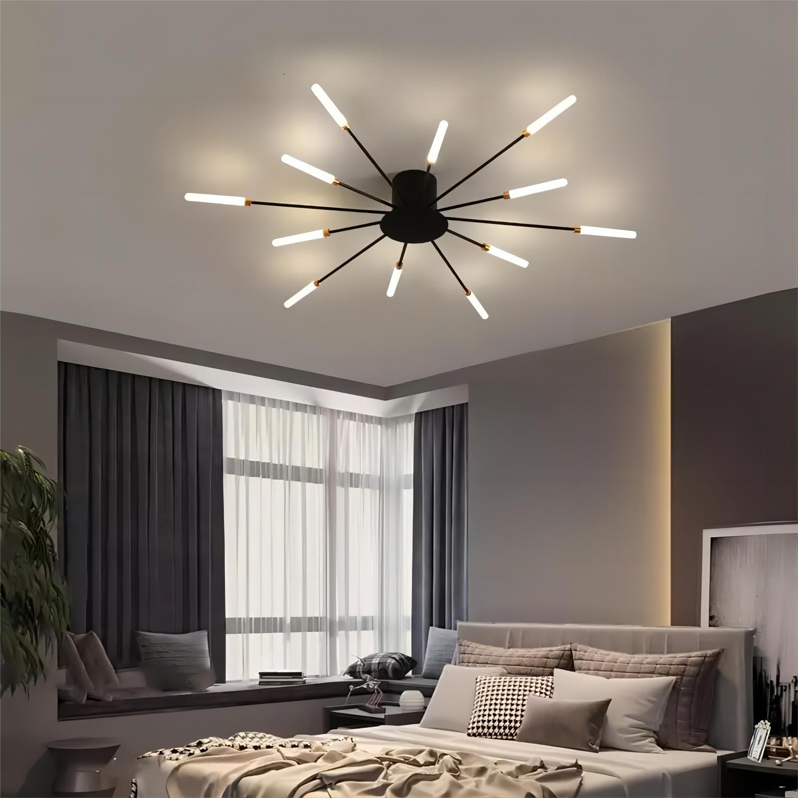 Moderne Spoetnik vuurwerk LED vertakkingsplafondlamp HL108