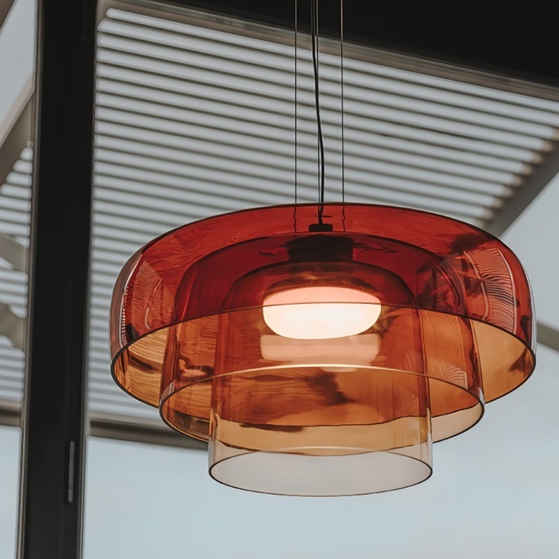 Moderne glazen komvormige hanglamp HL05
