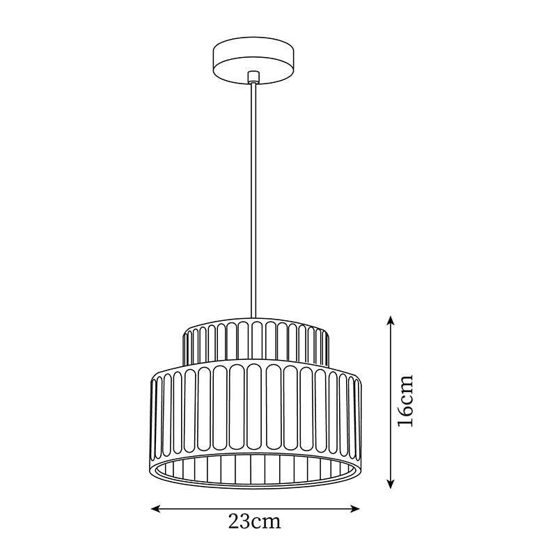 Nordic Resin Kolom Hanglamp HL560