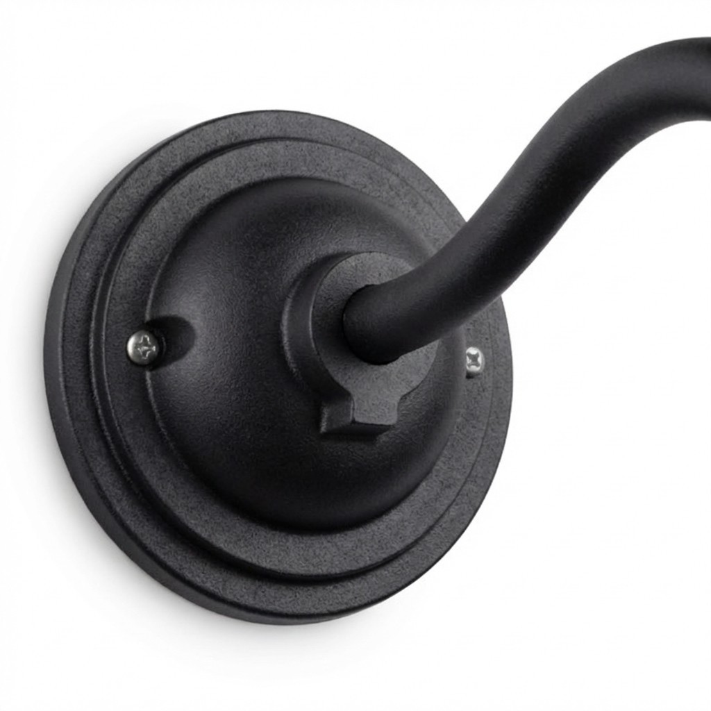 Velara Industriële Koepelwandlamp – Vintage Metalen Zwanenhalslamp voor Veranda of Terras HL2536