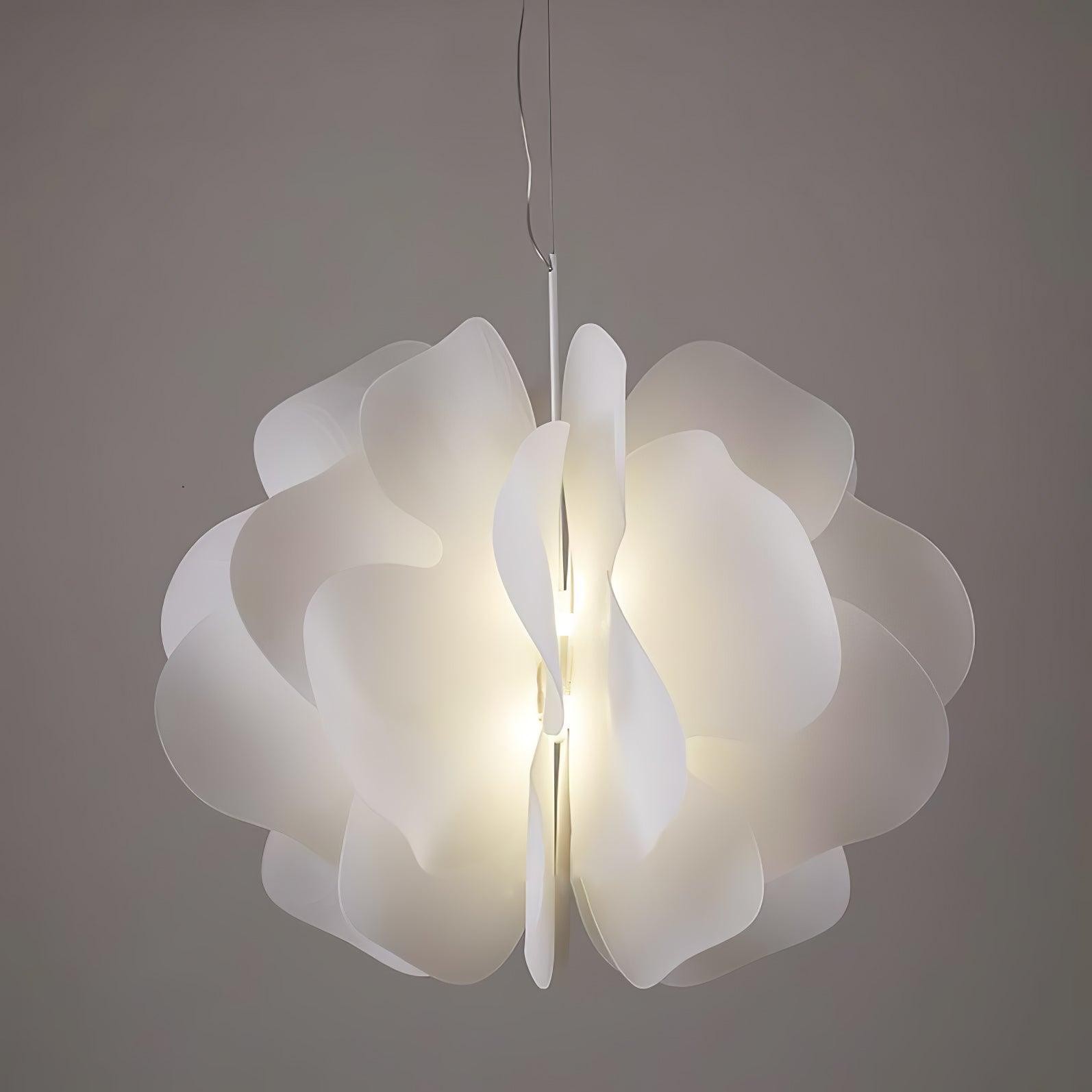 Moderne hanglamp met plastic bloemendesign HL673