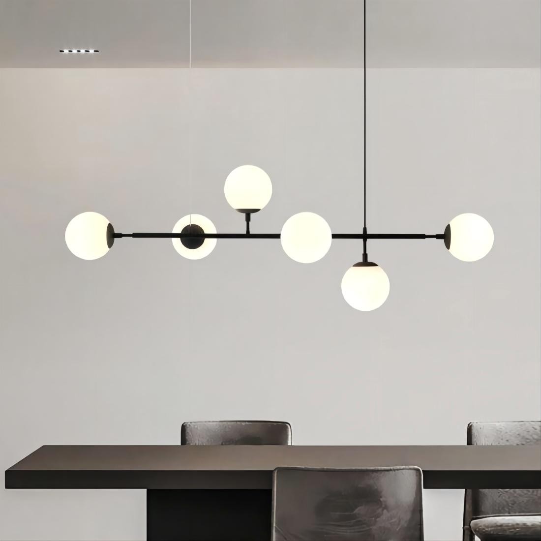 Orb moderne glazen bol hanglamp voor woonkamer