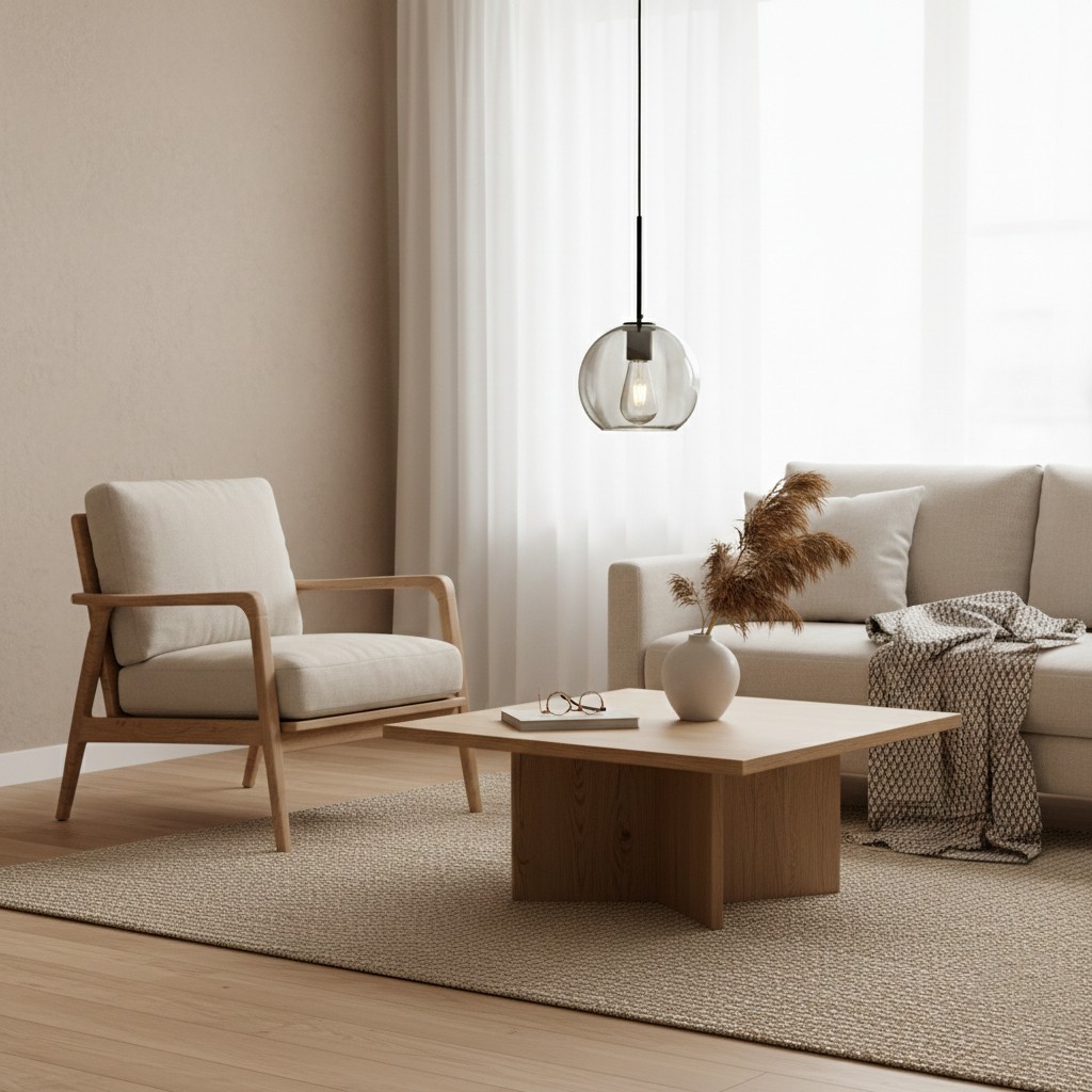 Solara Nordic bolvormige glazen hanglamp HL3496