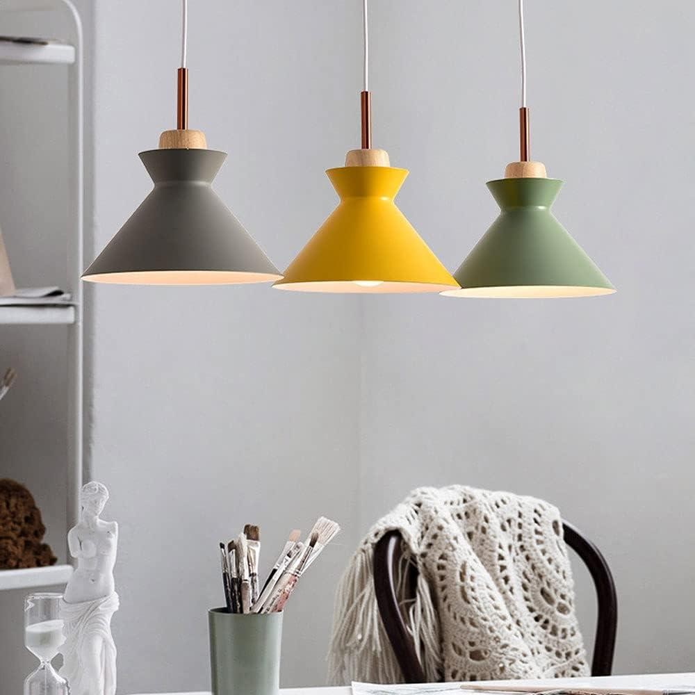 Scandinavische MULTI Metaal Hout Macaroon Hanglamp voor Keuken HL88