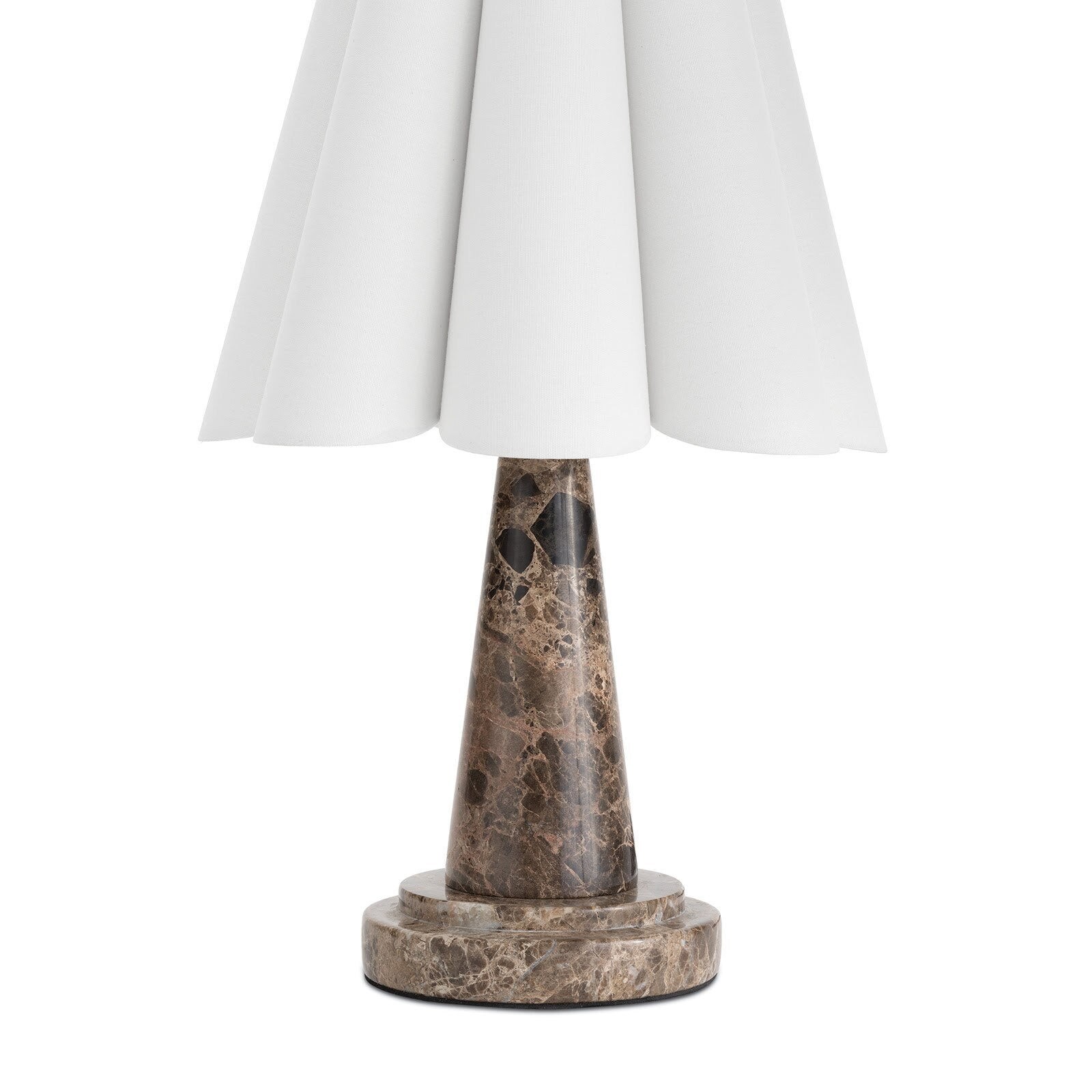 Shadon marmeren geplooide tafellamp HL3233