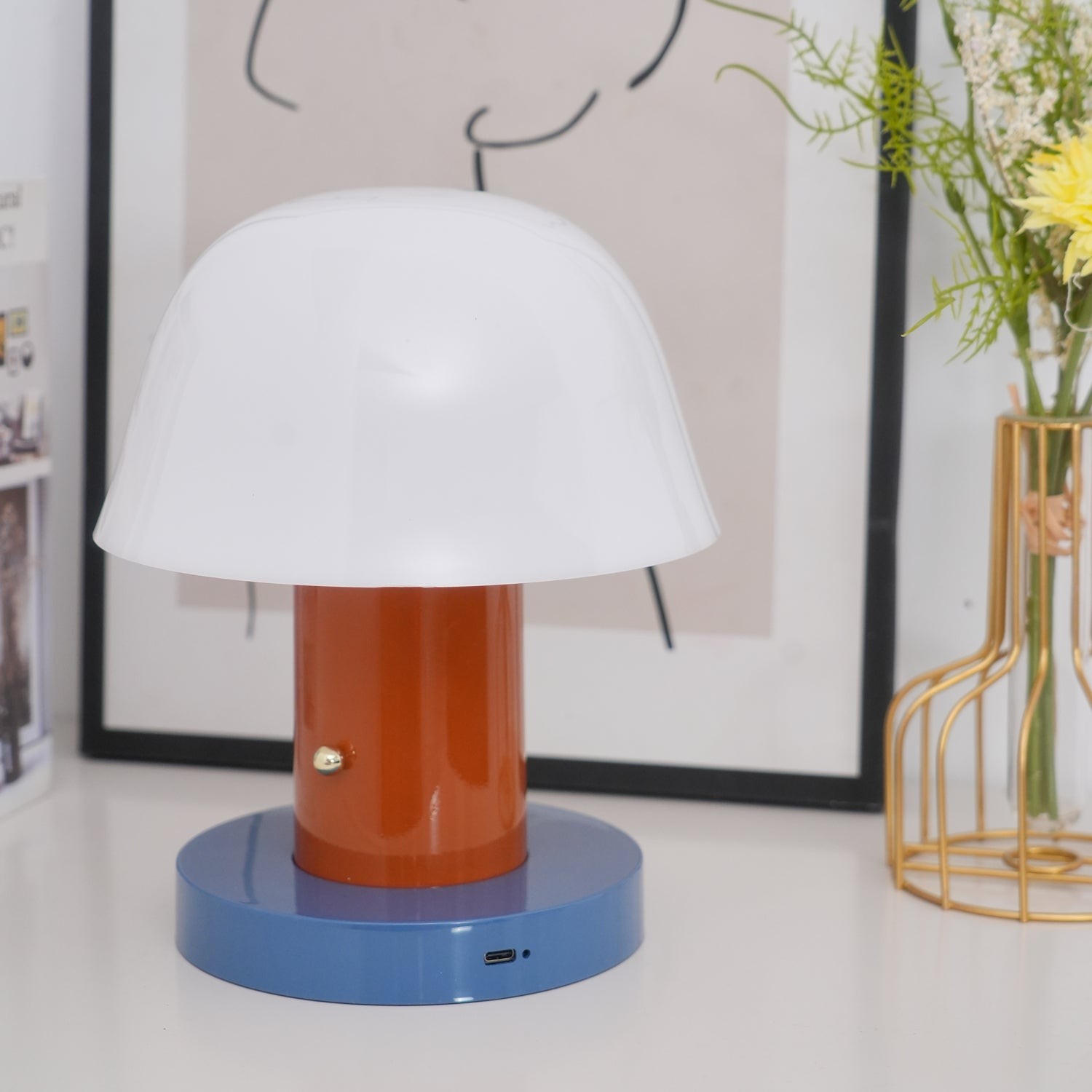 Minimalistische Paddenstoel Snoerloze Tafellamp HL679