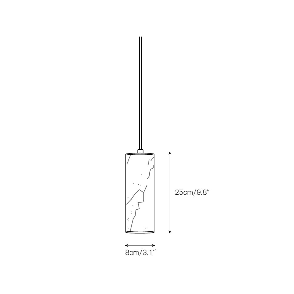 Nula verticale alabaster hanglamp HL2979