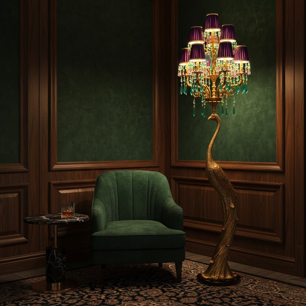 Perky Peacock vloerlamp HL3314