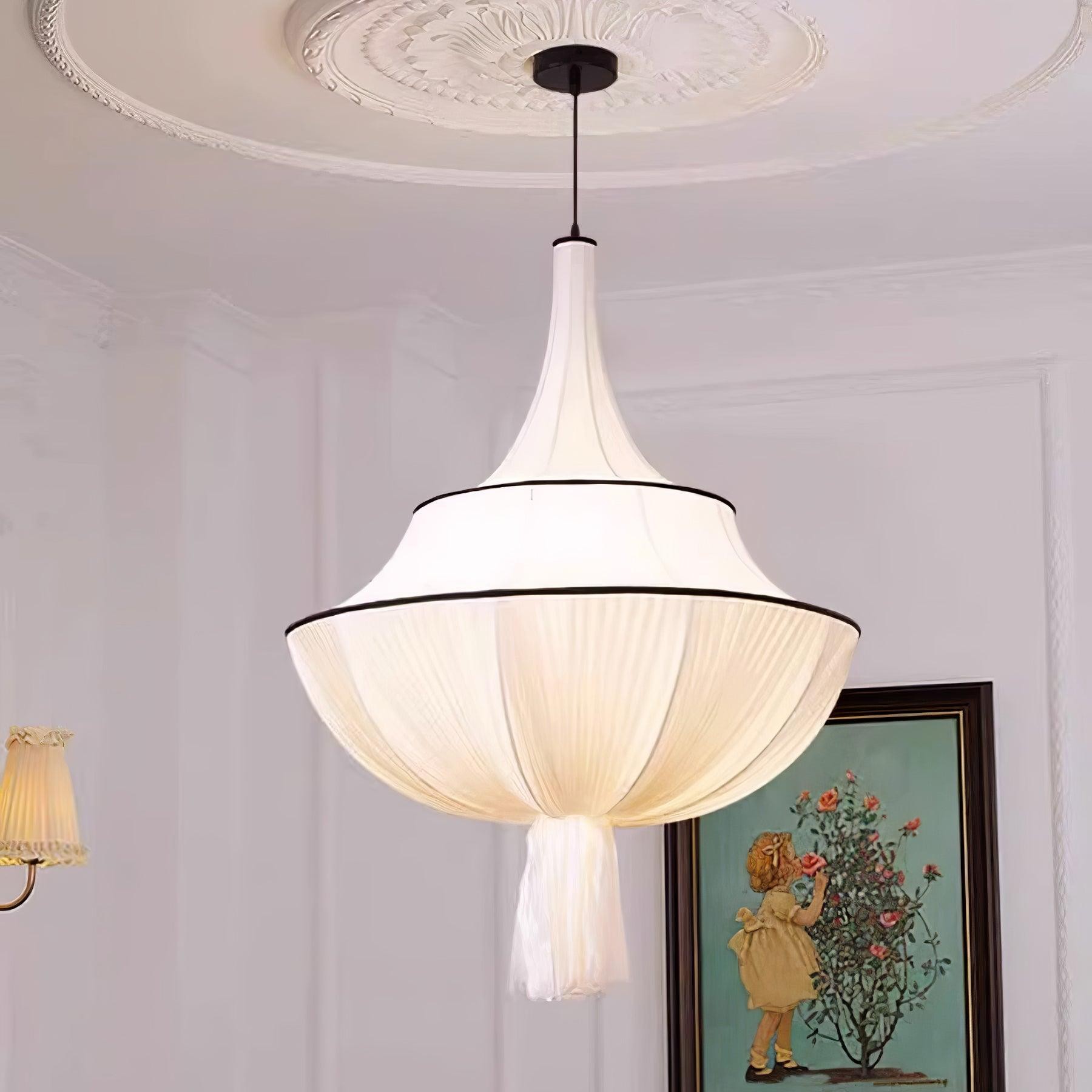 Stoffen kunst decoratieve hanglamp HL716