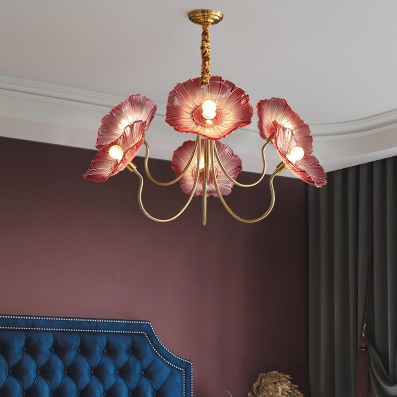 Nordic Lotusblad Glazen Bloem Hanglamp HL277
