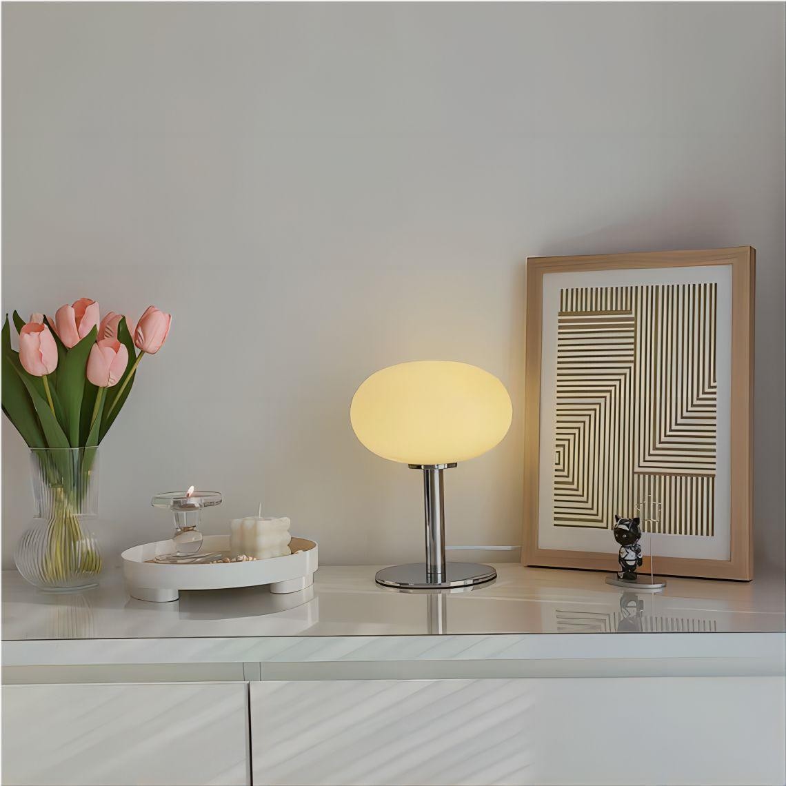 Lollipop Minimalistische Bauhaus Glazen Tafellamp HL81