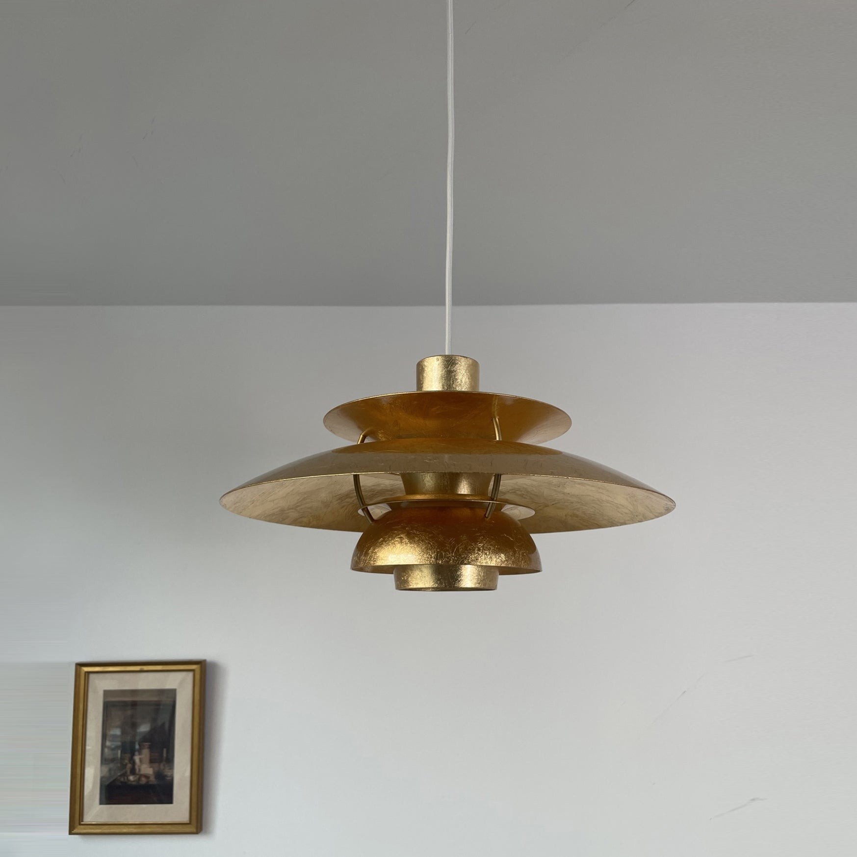Hanglamp HL3315 met gouden folie