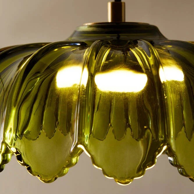 Aridia Palm Leaf Cluster Hanglamp Artistieke Glazen Hanglamp voor Hal, Keuken en Woonkamer HL2488