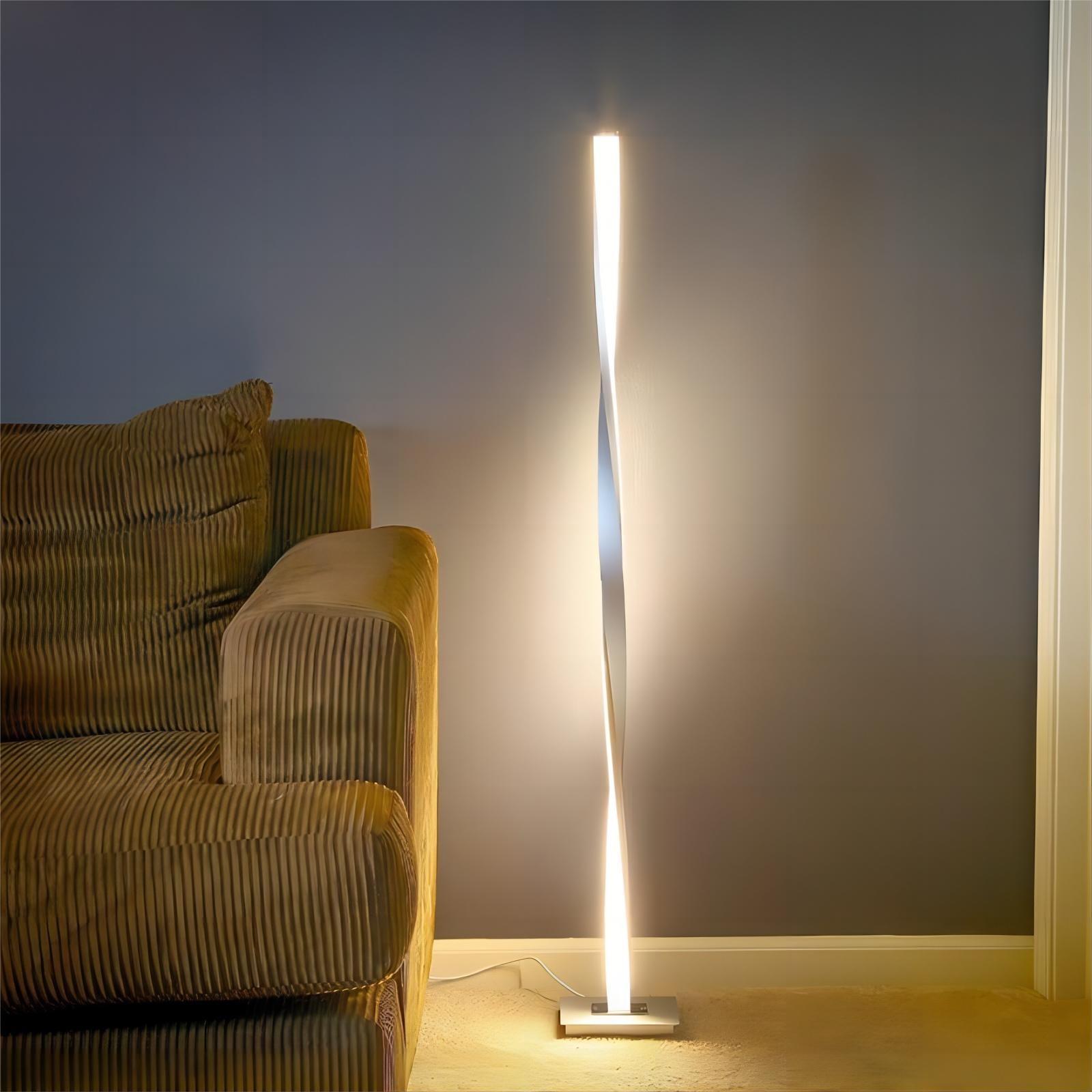 Moderne gedraaide staande mastlamp HL148