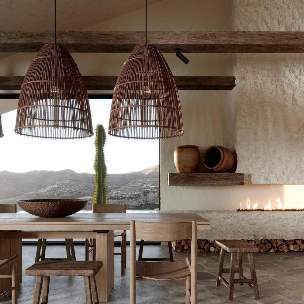 Runa Boho Rotan Hanglamp HL3384