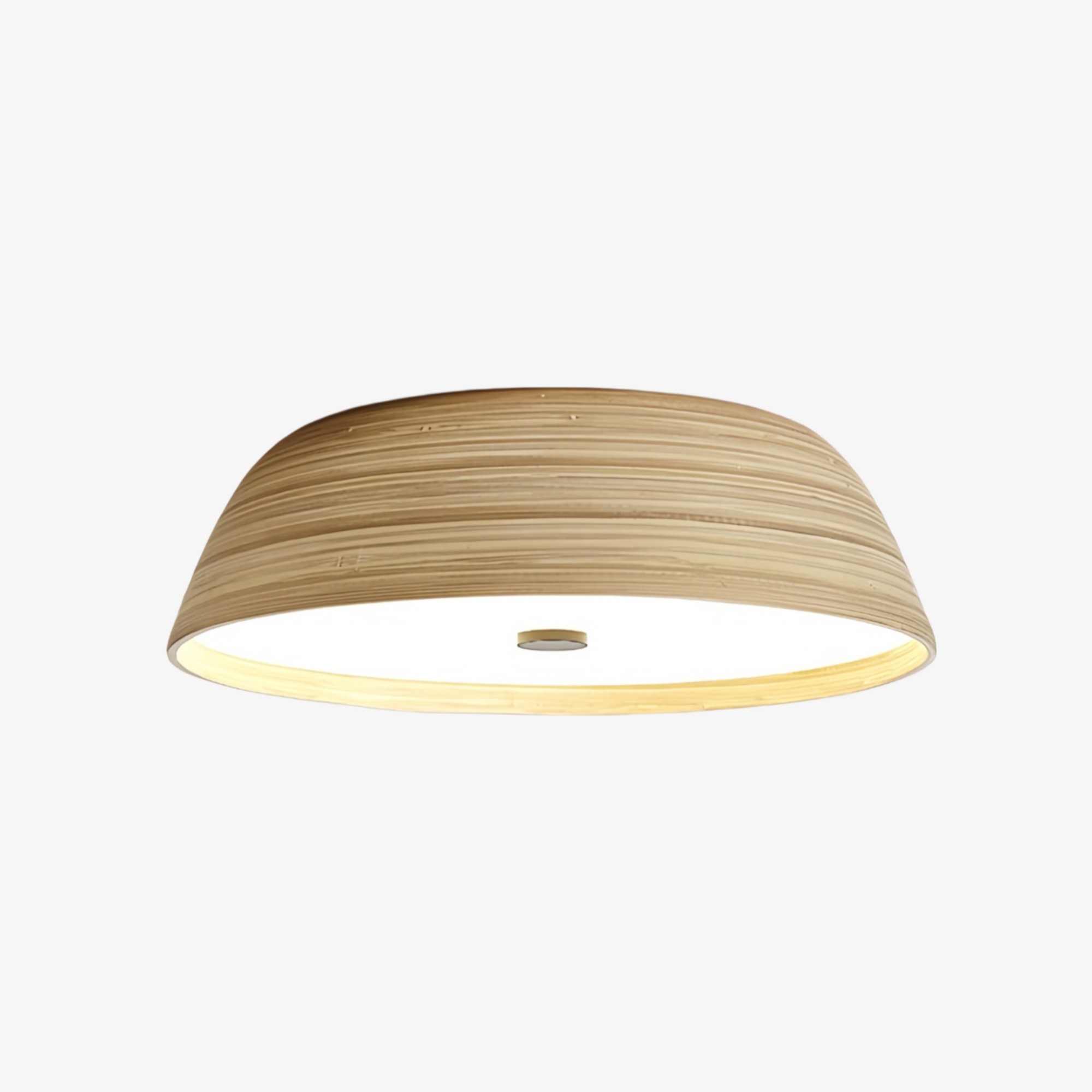 Bambori plafondlamp in Japandi-stijl met bamboestructuur - Natuurlijke accentverlichting voor de woonkamer HL2452