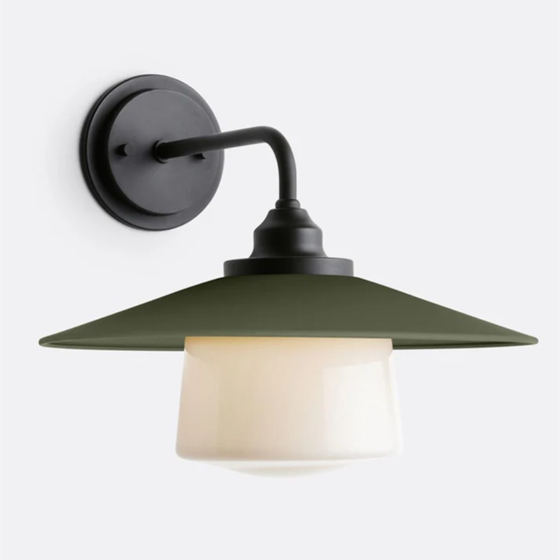 Cordax Utility-geïnspireerde wandlamp - Metaal en glas voor binnen- en buitendecoratie HL2273