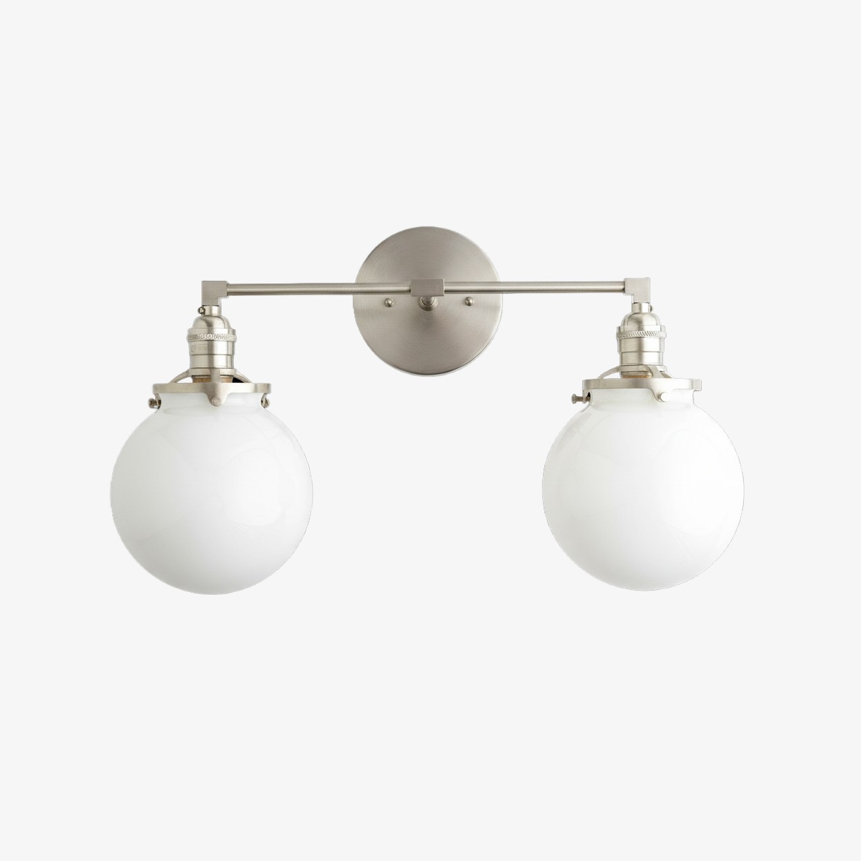 Lumio Globe glazen bol wastafellamp - moderne badkamerlamp met twee lampen HL1671