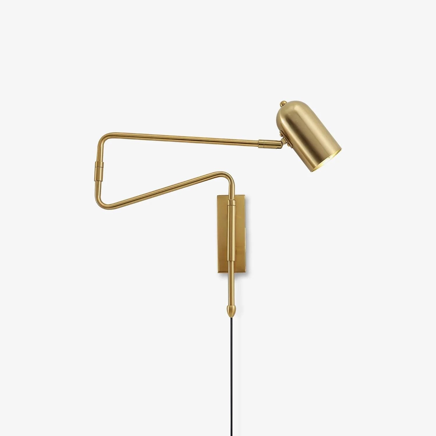 Verstelbare arm wandlamp met stekker HL2924