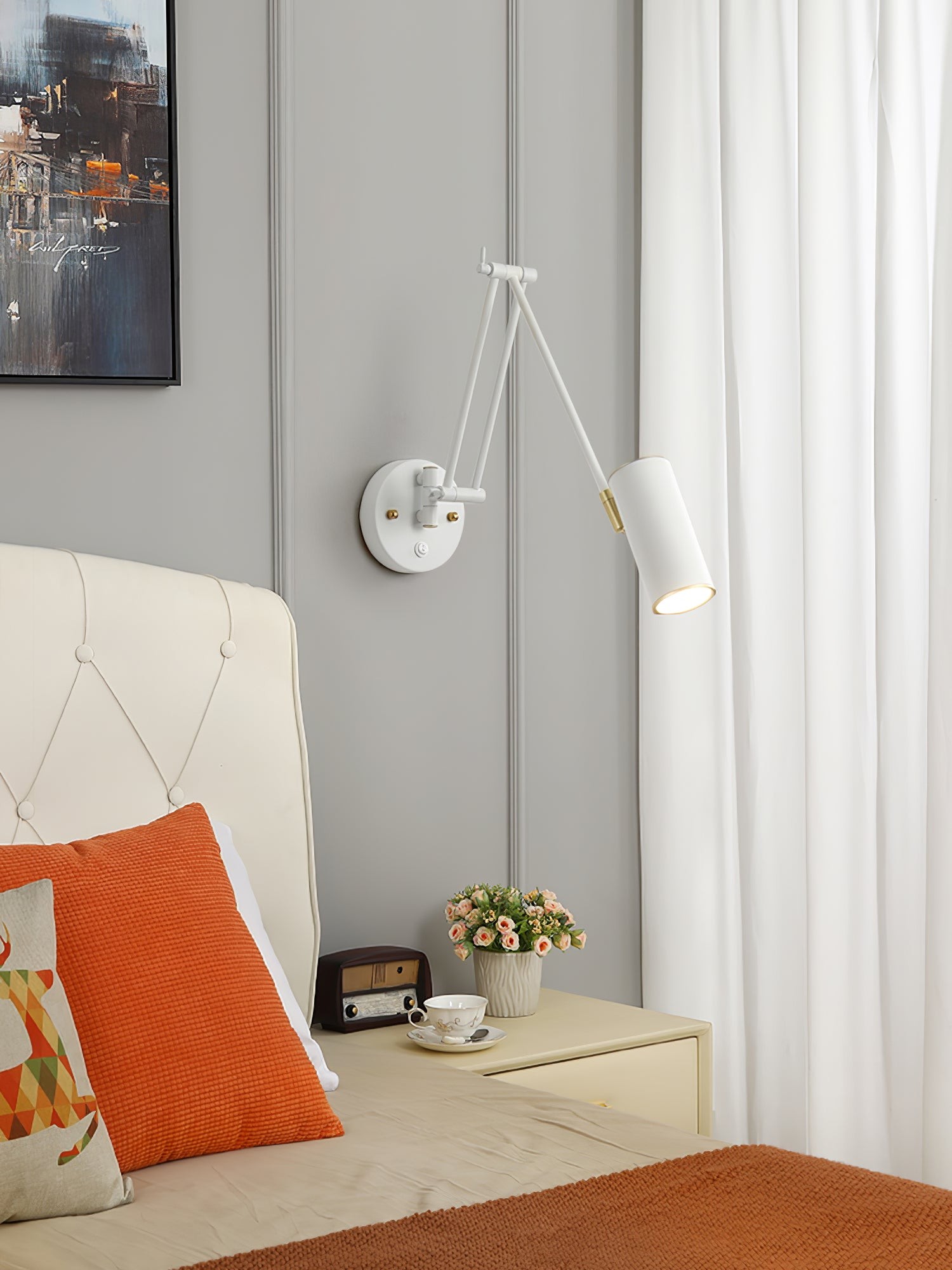 Wandlamp met zwenkarm HL1202
