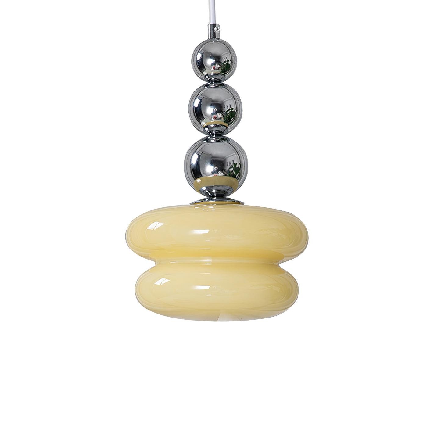 Hedendaagse Scandinavische glazen bolvormige hanglamp voor woonkamer HL689