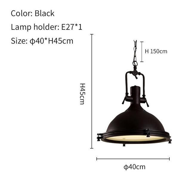 metalen industriële hanglamp HL37