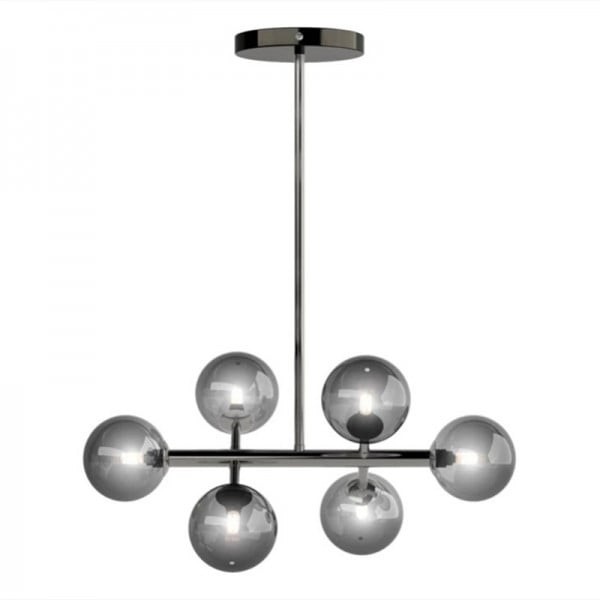 Moderne hanglamp met glazen bollen van metaal HL01