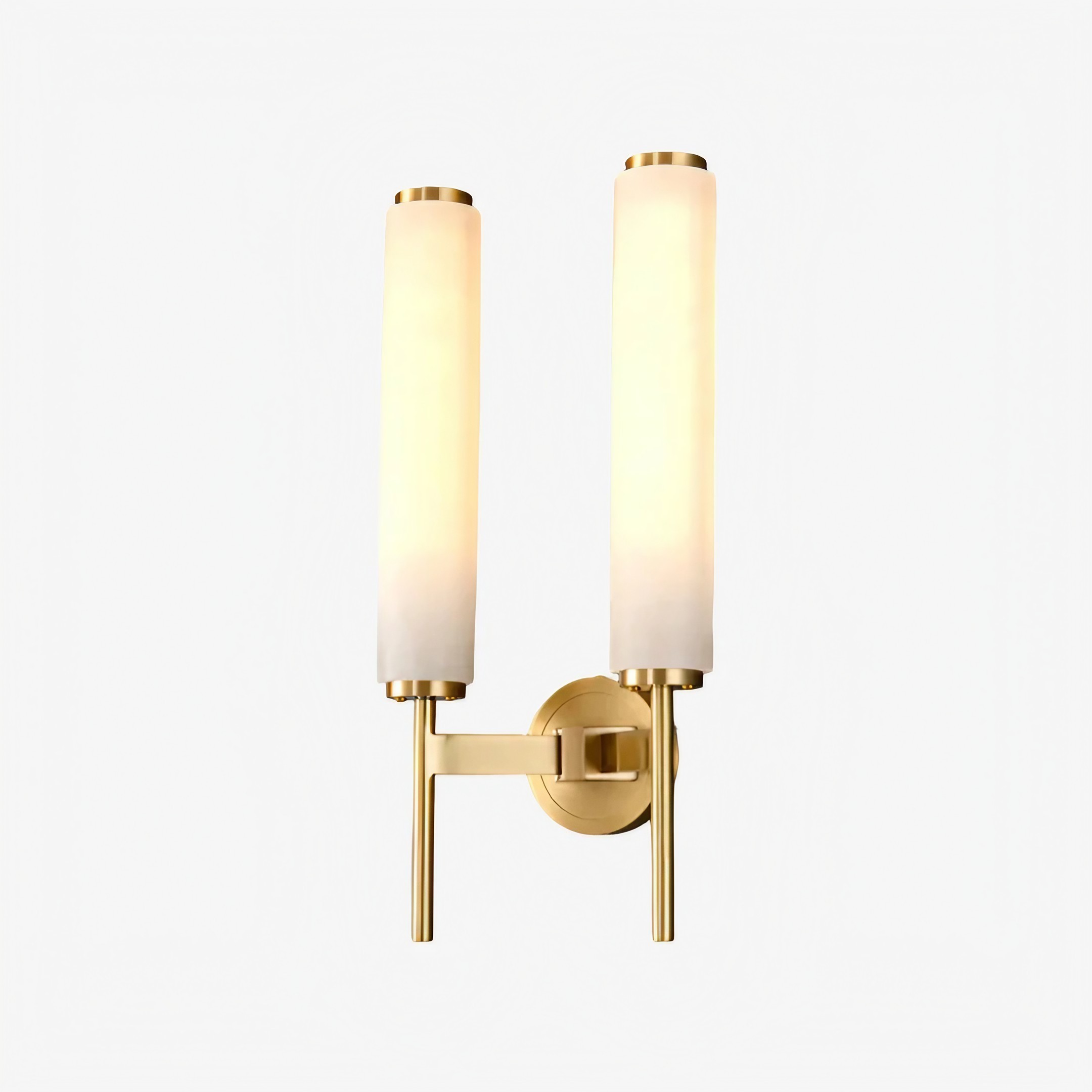 Solaryx Moderne Alabaster Wandlamp - Sculpturale Woonkamerlamp HL2475