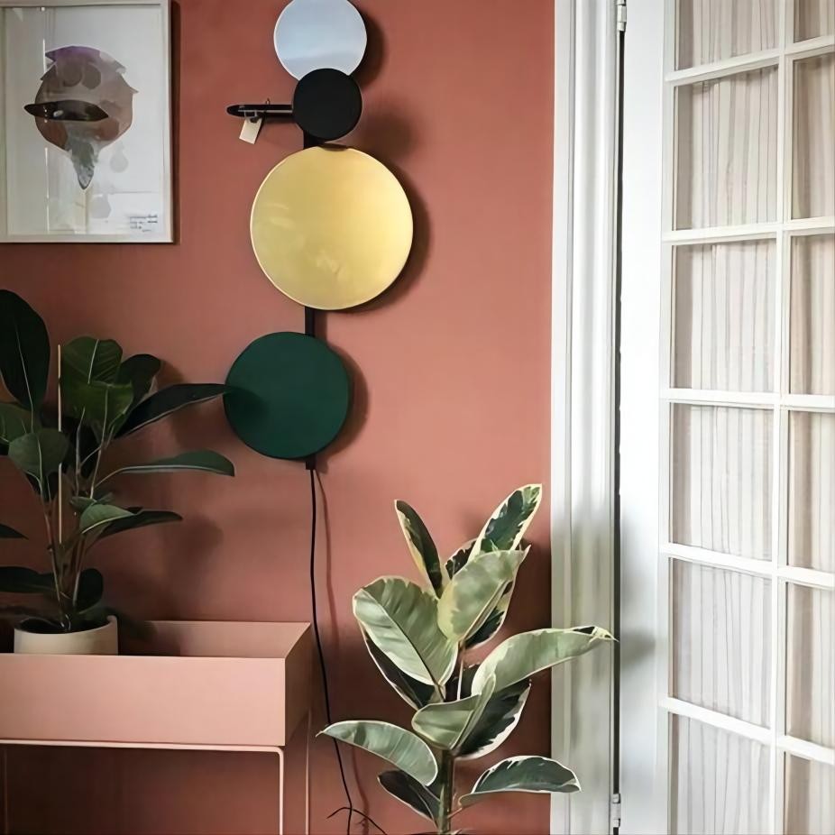 Moderne Kleurrijke Ronde PLANET Wandlamp