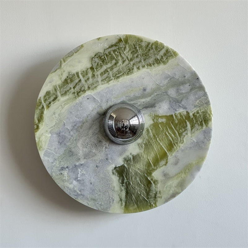 Groene Calacatta marmeren wandlamp HL3185