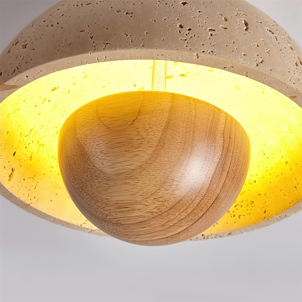 Japanse houten omgekeerde plafondlamp HL884