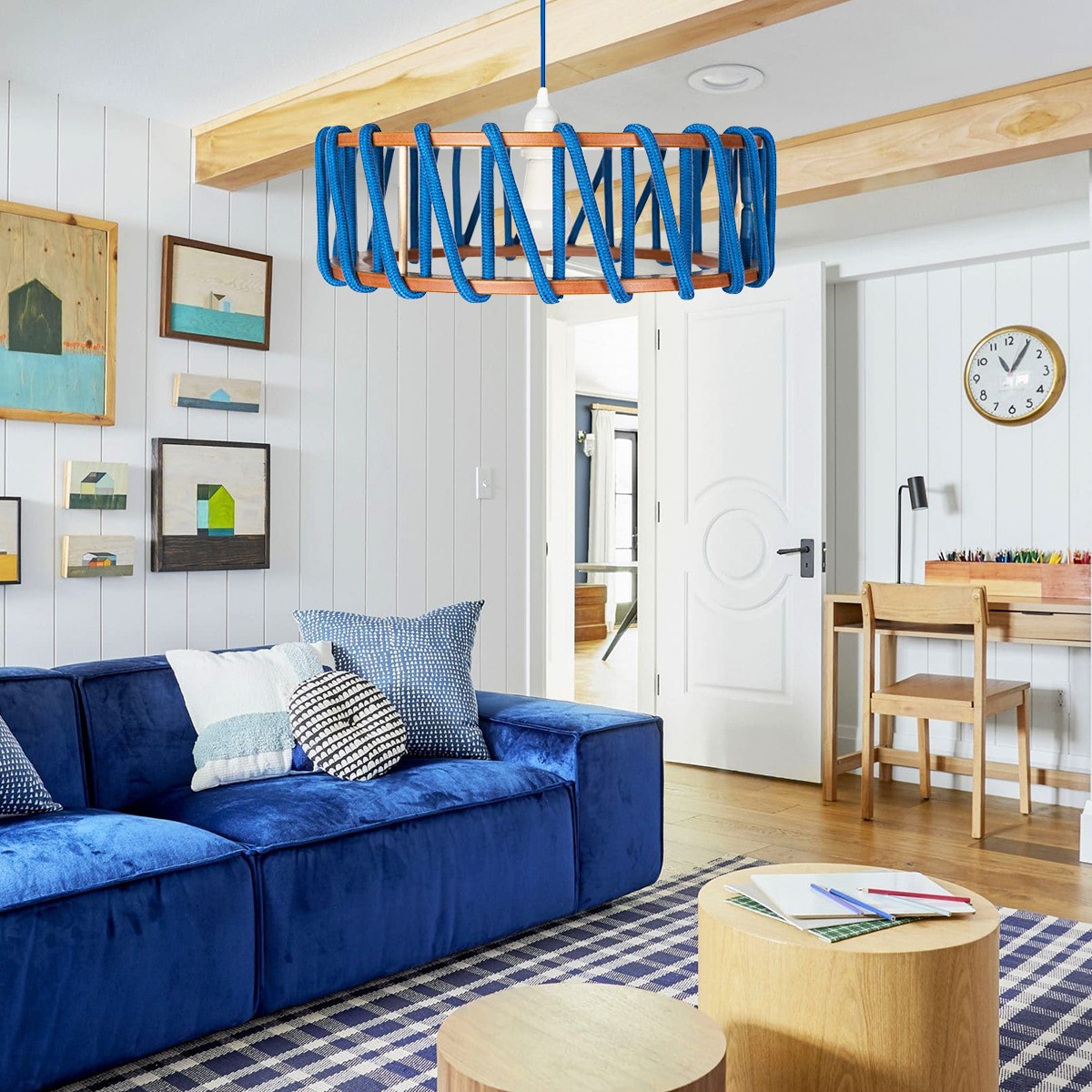 Minimalistisch Kleurrijk Touw Ontwerp Hanglamp HL306