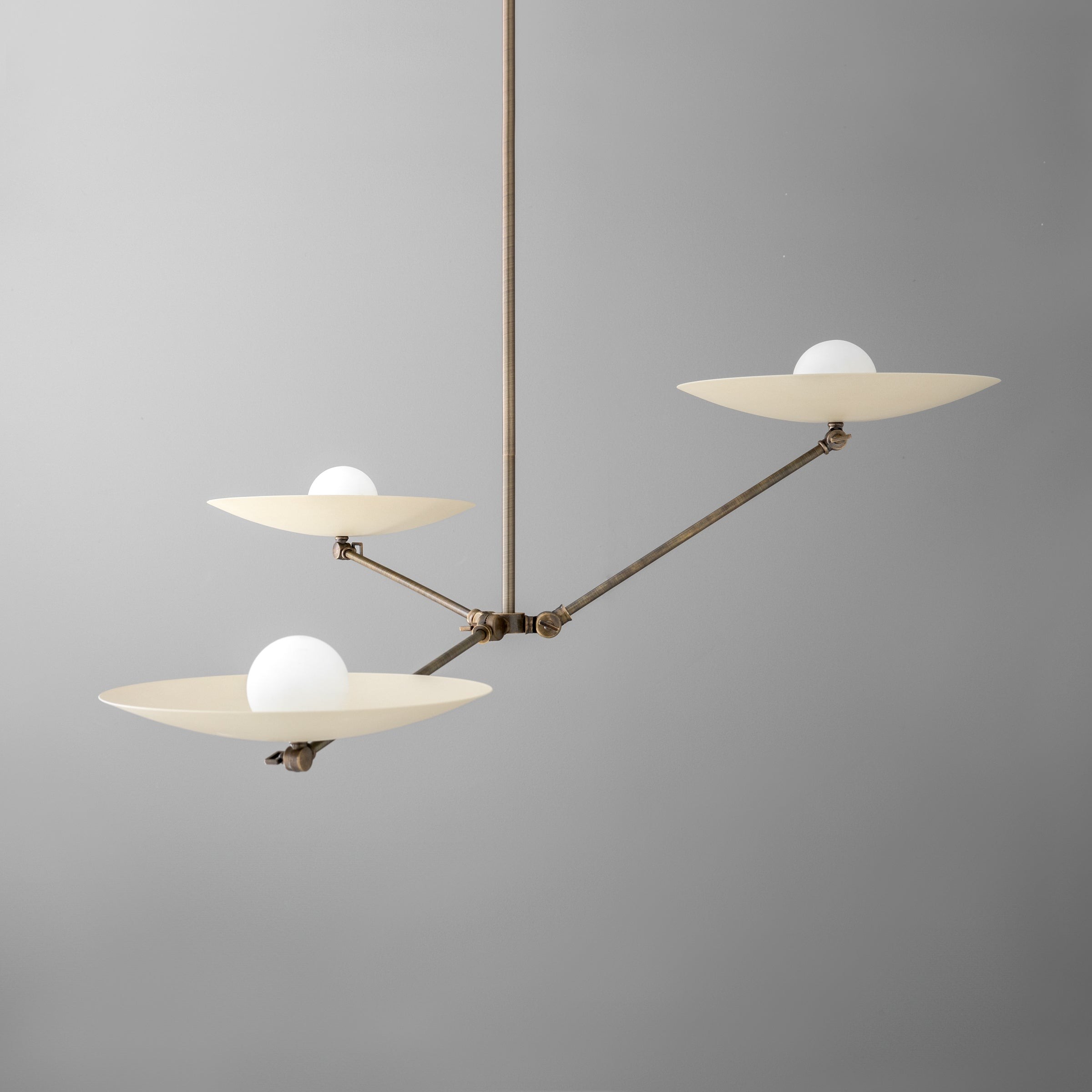 Curva Metalen Antieke Messing Kroonluchter - Moderne Industriële Hanglamp HL1763