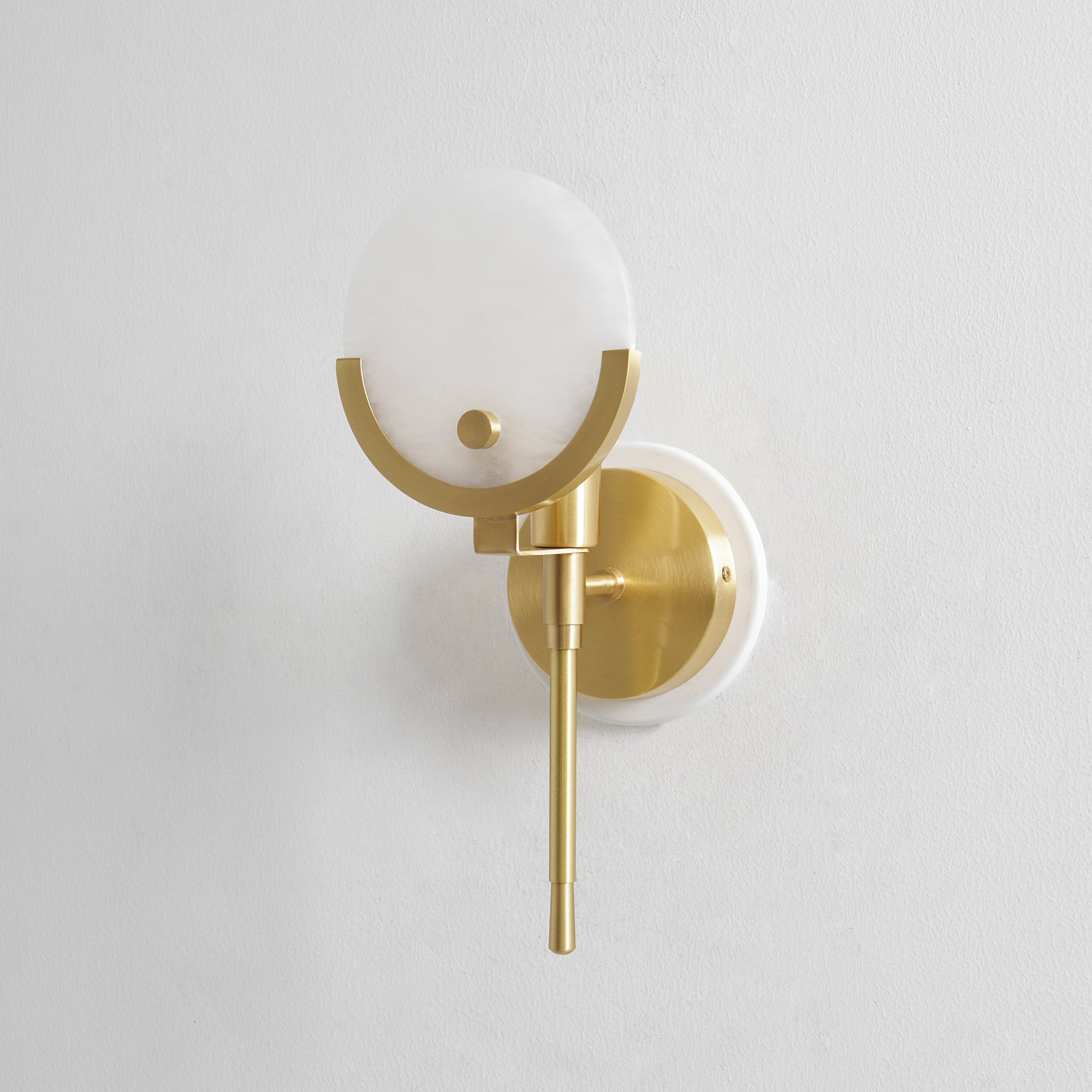 Ava messing alabaster wandlamp HL2941