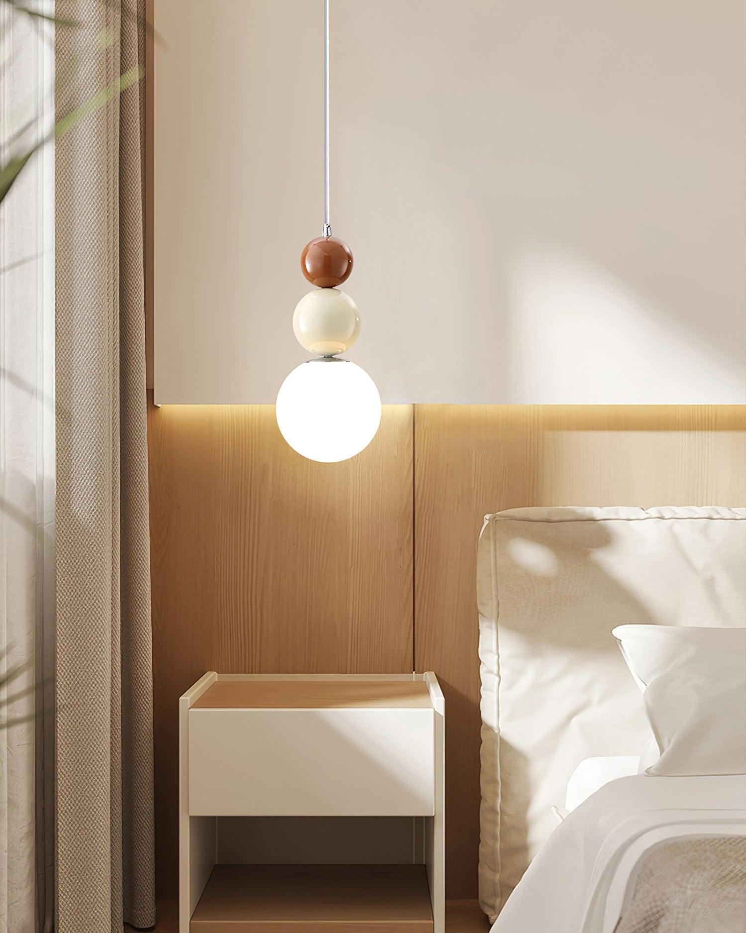 Nordic Cream Moderne Eenvoudige Dot Hanglamp HL460